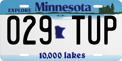 MN license plate 029TUP