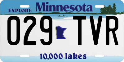 MN license plate 029TVR
