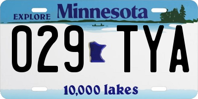 MN license plate 029TYA