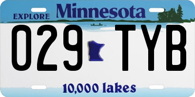 MN license plate 029TYB