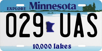 MN license plate 029UAS