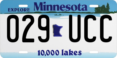 MN license plate 029UCC