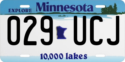MN license plate 029UCJ