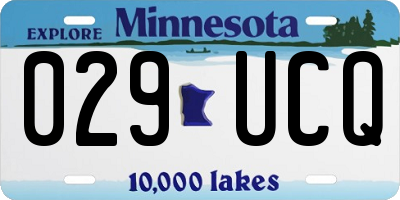 MN license plate 029UCQ