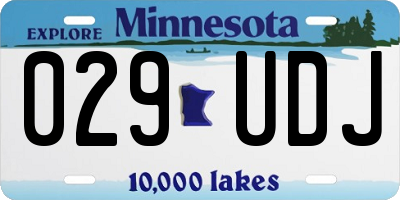 MN license plate 029UDJ