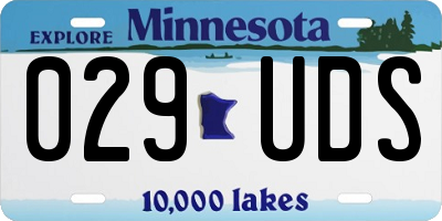 MN license plate 029UDS