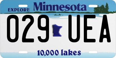 MN license plate 029UEA