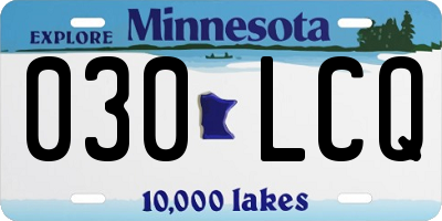 MN license plate 030LCQ