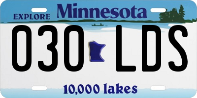 MN license plate 030LDS