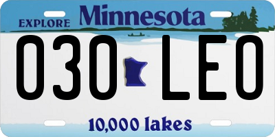 MN license plate 030LEO