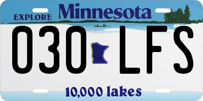 MN license plate 030LFS