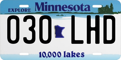 MN license plate 030LHD