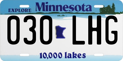 MN license plate 030LHG