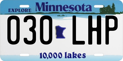 MN license plate 030LHP