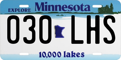 MN license plate 030LHS