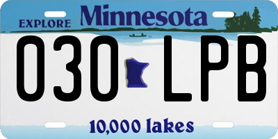 MN license plate 030LPB