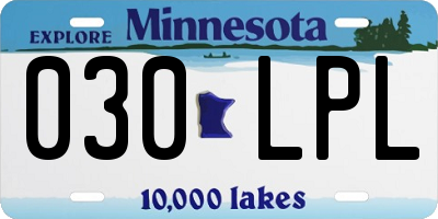 MN license plate 030LPL