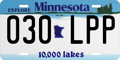 MN license plate 030LPP