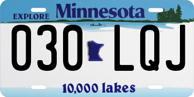 MN license plate 030LQJ