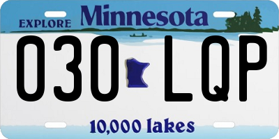 MN license plate 030LQP