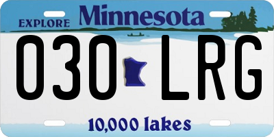 MN license plate 030LRG