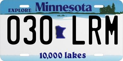 MN license plate 030LRM