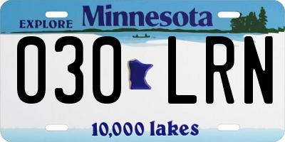 MN license plate 030LRN
