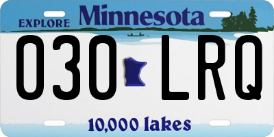 MN license plate 030LRQ