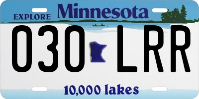 MN license plate 030LRR