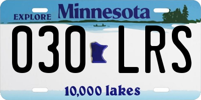 MN license plate 030LRS