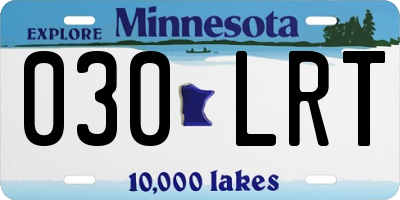MN license plate 030LRT