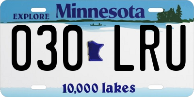 MN license plate 030LRU
