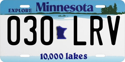 MN license plate 030LRV