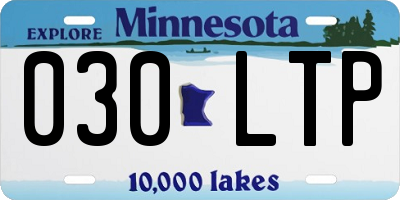 MN license plate 030LTP