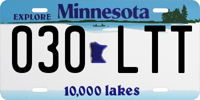 MN license plate 030LTT