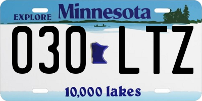 MN license plate 030LTZ