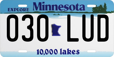 MN license plate 030LUD