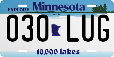 MN license plate 030LUG