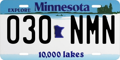 MN license plate 030NMN