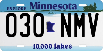 MN license plate 030NMV