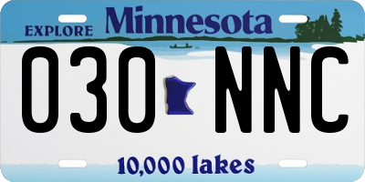 MN license plate 030NNC