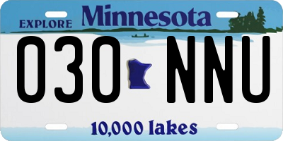 MN license plate 030NNU