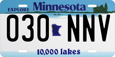 MN license plate 030NNV