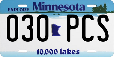MN license plate 030PCS