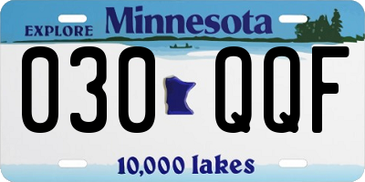 MN license plate 030QQF