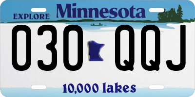 MN license plate 030QQJ