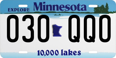 MN license plate 030QQO