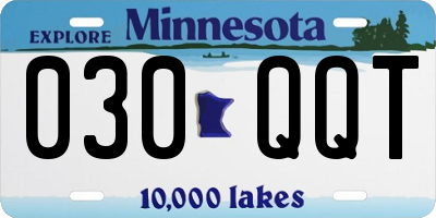 MN license plate 030QQT