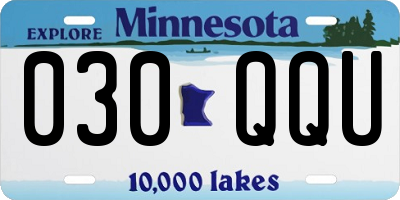 MN license plate 030QQU