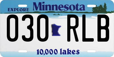 MN license plate 030RLB